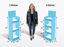 Pop up Cardboard Displays with 3 and 4 Shelves