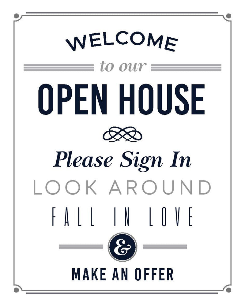 Open House Sign