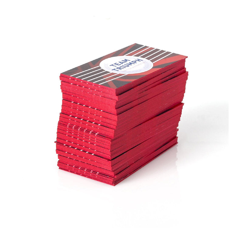 Business Card Printing - Red Colored Edge Cards