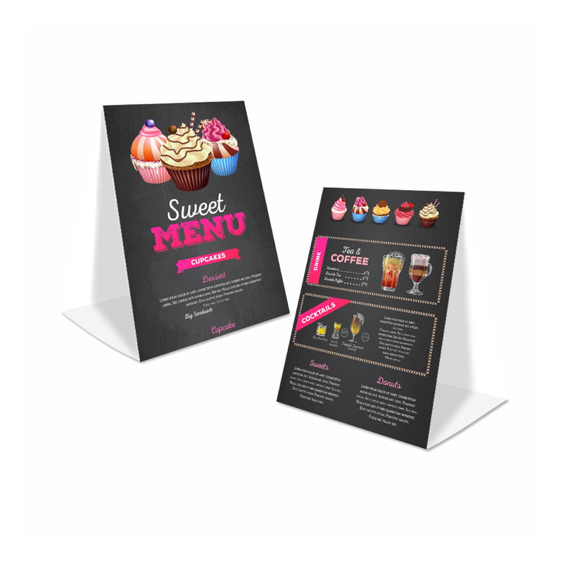 tent cards for restaurants